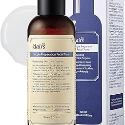 Klairs Supple Preparation Facial Toner, with Hyaluronic Acid, moisturizer, without paraben and alcohol 180 ml-12
