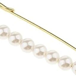 CALANDIS™ 2xLuxury Imitation Pearls Safety Pin Brooch Pin Clip for Scarf Gown Hijab Pin | Fashion Jewelry-image-92