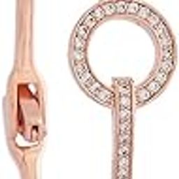 Fashion Jewellery White Rose Gold Polished Zircon Kada With Locking System |Best For Gifting, Bride, Bridemaids & Special Occasion | Zircon Kada For Women - 413517-12