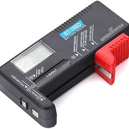 Digital Battery Tester Bt-168D Voltage Indicator For 1.2V-4.8V Aa Aaa C D 9V 3V 18650 16340 14500 Lithium Battery, Battery_powered, Black-15