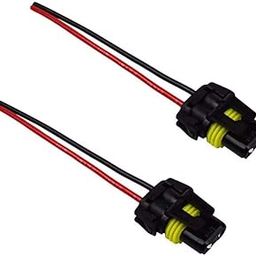 Auto-Ex 2 pcs 9005 9006 9012 9140 9145 9150 9155 HB3 HB3 H10 Bulb Socket Female Adapter Connector for Headlight Fog Lamp-0
