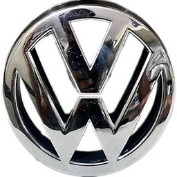 Compatible with Volkswagen Polo, Vento Type 1 & 2 Models – 12.5 cm Chrome Front Car Emblem Badge | Oval Monogram Logo Sticker | Fits Trendline, Comfortline, Highline, GT, Cross Variants-73