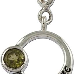 Jewellery 925 Sterling Silver Charismatic Leo Zodiac Charm Pendant, Fits in Bracelets, Chains and Necklace with Peridot for Men and Women-37