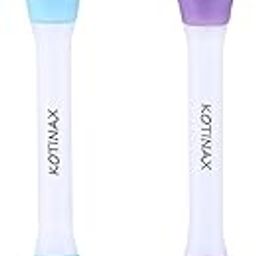 Silicone Face Mask Applicator, Oval Brush & Wand for Mud, Charcoal, Clay Masks, Soft Makeup Beauty Tool (2 Packs, Multicolor)-19