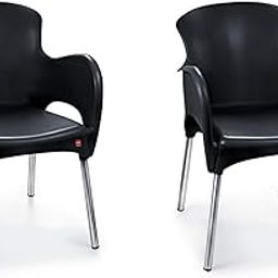 Cello Xylo Without Cushion Chair (Plastic,Black,2 Pieces)-image-22