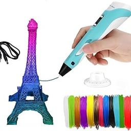 PiedPiper 3D Pen with LCD Display with【3 Filaments 3 Metres Each】【USB】【Pack of 1】-84