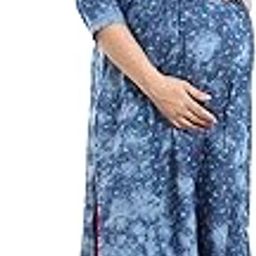 Women's Printed Denim Maternity | Feeding Kurti | Pre and Post Pregnancy-image-22