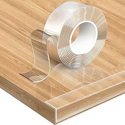 Raenso 9.8ft Long 2mm Thick Transparent Silicone Self-Adhesive Baby Proof Corner Protector Tape, Corner Guard Tape for Table Edge, Corners, Furniture-23