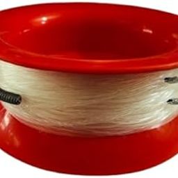 WildWater Fish Tackles Handcaster Fishing Reel || with 2 Carbon Steel Hooks and Lead Sinker || Pack of 1 || Ready to Use (Red, 0.80mm)-picture-26
