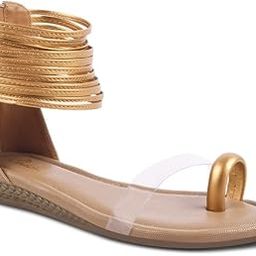Flats Gladiator Women Sandals, Zip Closure High-Tops flatform Sandal For Ladies-picture-1