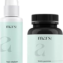 Mars by GHC Hair care Kit for Biotin Hair Gummies - 30 Gummies | Mars by GHC Advanced Hair Growth Vitalizer 60ml | Keeps Hair Healthy & Strong-image-17