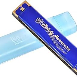 Blueberry R-1601-Blue Harmonica for Beginners and Kids - 16 Holes 32 Tunes Mouth Organ Key of C Major for Kids, Students & Adults-picture-10