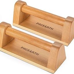 PACEARTH Wood Push Up Bars, Support 660 lbs Push Up Stand with Full Non-Slip Baseplate for Home Gym Fitness-picture-20