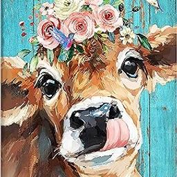 HASTHIP® Diamond Painting Kit with Round Diamonds, 5D Diamond Painting Kit for Adults & Kids, 30 X 40cm Full Drill Cow Gem Art Painting Kit for Home Wall Decor Gifts (12x16inch)-image-47