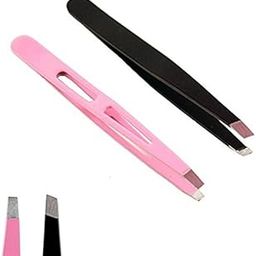 Gugzy® Siempre21 Professional Tweezers Set - Straight Tip, Slant Tip for Eyebrow Shaping, Ingrown Hair Removal, Eyebrow Grooming, First Aid, and Nose Hair Removal-image-60