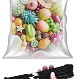 Rangro Pack of 30 S(7X8) Ziplock Slider Bags for Fridge - Reusable Slider Pouch for Vegetables Fresh Food Storage & Travel |Slider Zipper Lock Pouches, Plastic Zip Covers(Small/Large, Multipurpose)-picture-17