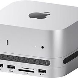 Hagibis Mac Mini M4 Hub with M.2 SSD Enclosure & Dustproof Stand, USB-C Docking Station with M.2 NVMe SSD Case, 4K@60Hz HDMI, SD4.0, Micro SD 4.0, 10Gbps USB3.2 for Mac mini M4 Pro (MC65H+MC65Z)-1