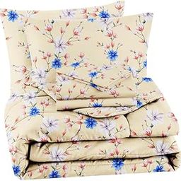 BSB HOME Super Soft Glace Cotton King Size AC Comforter II Blanket II Duvet for Double Bed with 1 Flat Bedsheet and 2 Pillow Covers- 4 Piece Comforter Set - Pista and Blue-image-40