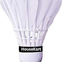 HouseKart Feather Shuttlecock, Pack of 6 (White)-16