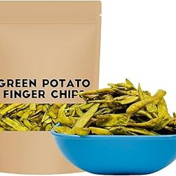 Potato Finger Chips Green pepper flavor, Not Baked, Cripsy | Healthy Snack-image-9