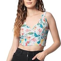 Sleeveless V Neck Women's Crop Tank Top-picture-13