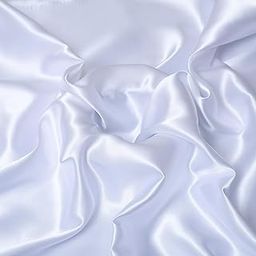 FILLOXY Satin Fabric Charmeuse Satin Fabric Silky & Shiny Cloth Fabric, Smooth Bridal Satin Fabric for Wedding Dress, Clothing Making, DIY Crafts, Sewing, Pillow Cover (White, 9 Meter)-image-20