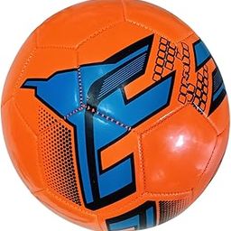 Sports Football, Size 3, 32 Panel Design, Orange and Blue-image-68