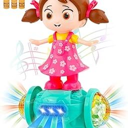 Zest 4 Toyz Musical Dancing Girl Toys for Kids 360 Degree Rotating with 5D Light & Music Sound Toy Bump and Go Activity Play Toy for Babies 1 Years+ (Pack of 1)-23