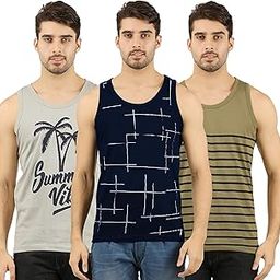 Men's Cotton Printed Vest (Pack of 3)-image-95
