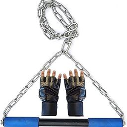 BOLDUP® Hanging Rod Chinup Bar, Sangal Bar,Chin up Rod,Sangal Height Increaser and Pull Ups Exercise with Heavy Duty Chain Unisex Hanging/Sangal(Multicolor)-image-15