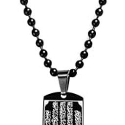 Arabic Words Ayatul Kursi Islamic Muslim Souvenir Ramadan Gifts Stainless Steel Pendant Necklace Chain For Men And Women-image-79