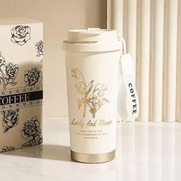 PAPITA Premium Travel Tumbler Durable material, Insulated- Stainless Steel Tumbler 550 ml Shaker (White)-image-62