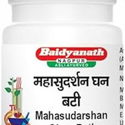 Baidyanath Asli Ayurved Mahasudarshan Ghanbati - 50 Tablets-30