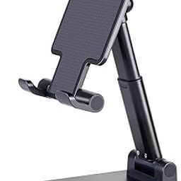 TROXXON Mob.007 Mobile Phone Stand ? Angle & Height Adjustable Foldable Mobile Cell Phone Holder for Desk Compatible with All Smartphones-image-48