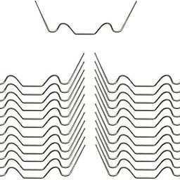 UJEAVETTE 25Pcs Greenhouse Glazing Clips Stainless Steel W Spring Wire for Greenhouse-picture-31