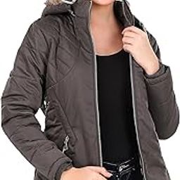Latest Full Sleeve Puffer Winter Jacket For Women and Winter Jacket for Girl. Sweatshirt/Sweater/Fur Jacket/Girl Coat/Water Resistant Jacket with Hood for keep you warm-image-1