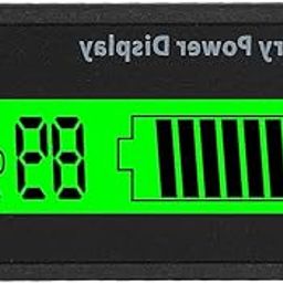 Battery Capacity Indicator, HTN/PCB GY-6H Waterproof 12-48V with A PVC Film Battery Tester, Built with Buckle for Home(Green Light)-picture-24