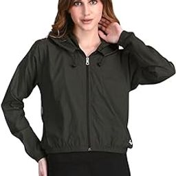 Raincoat for Women Waterproof | Sunscreen Jacket | Windcheater for Women, Sun Protection Jacket for Woman, Best for Casual Wear, Sports, Travel, Drizzle, or Light Rain-UV Protection-image-66