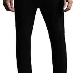hummel Alex Solid Regular fit Cotton Rich Trackpants for Men with Zipper Pockets Comfortable Breathable Fabric Stretchable for Everyday Use Ideal for Casualwear Yoga Training Gym or Performance-picture-0