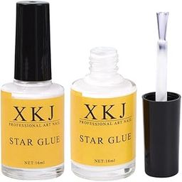 Star Glue,Nail Art Glue-50 for Foil Sticker Nail Transfer Tips Decorations Adhesive White,1-PCS-0