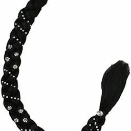 Maahal Fancy Bun Maker & Parandi Choti For Women And Girls Braid Extension (Black)-image-80