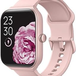 TOOBUR 1.95" Smart Watch for Women with Alexa Built-in Calling IP68 Waterproof / Heart Rate / Sleep Tracker / 100 Sports Modes, with Android iOS,Pink-25