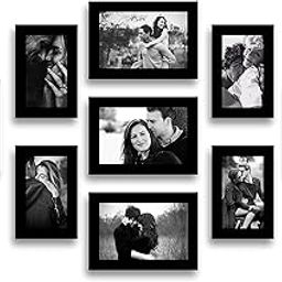 Stuthi Arts Wood MDF Photo Frame With Glass (Black,9 Photos) Wall Mount, Rectangular, 5 x 7 inches (3 pieces), 4 x 6 inches(6 pieces)-23