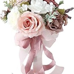 MERISHOPP Bridal Bouquet Lifelike Romantic Decoration for Bridesmaids Bride Style C|Home & Garden|Home D?©cor|Floral D?©cor-image-85