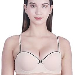 Women's Poly Cotton Heavily Padded Wired Push-up Bra-picture-17