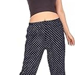 Women's Cotton Printed Pajama Soft, Comfortable, Breathable Sleepwear for Relaxation and Lounging (NavyBlue-M)-picture-10