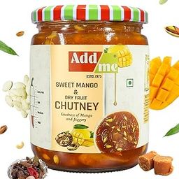 Add Me Navratan Sweet Mango Chutney with Dry Fruits 600g aam ka khatta meetha achar Without Oil-image-17