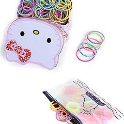 Melbees by Yellow Chimes Rubber Bands for Kids Girls Multicolor Rubberbands Small Pony Holders with Kitty Tin Storage Box for Girls and Kids(Pack of 200 Pcs)-image-74