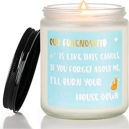 M&SENSE Friend Gifts for Women- Soy Blend Wax Candles Funny Gifts for Birthday Gifts for Friends Female- Hand Poured 7oz Cotton Wick, Cute Thanksgiving Gifts Ideas MSS60503X Friendship-24