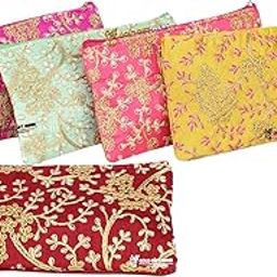 Trims Vintage Zippered Potli Purse for Women, Potli Bags for Ladies, Return Gifts for Baby Shower, Ethnic Potli Purse for Party-image-87